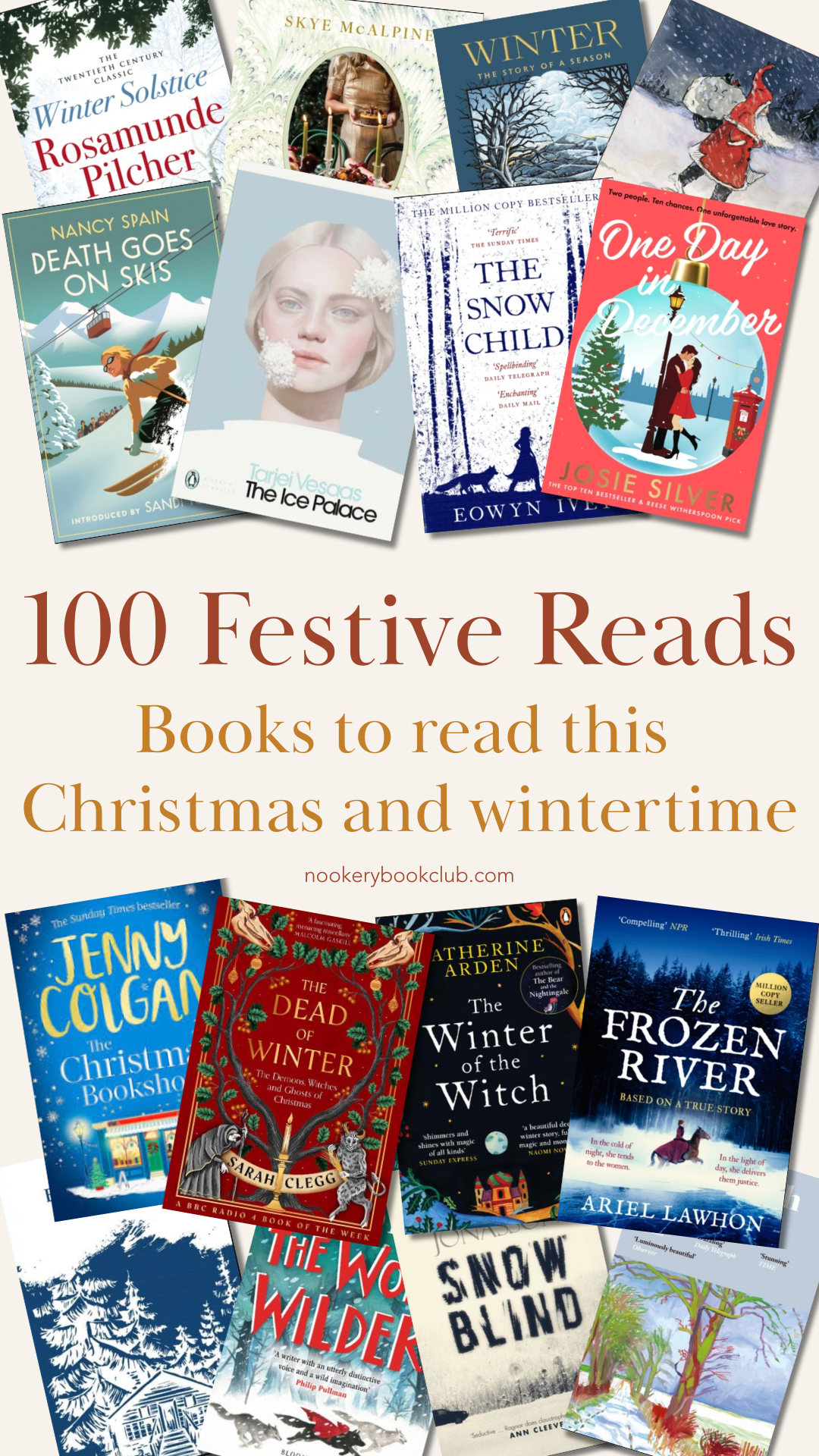 examples of winter and festive book covers