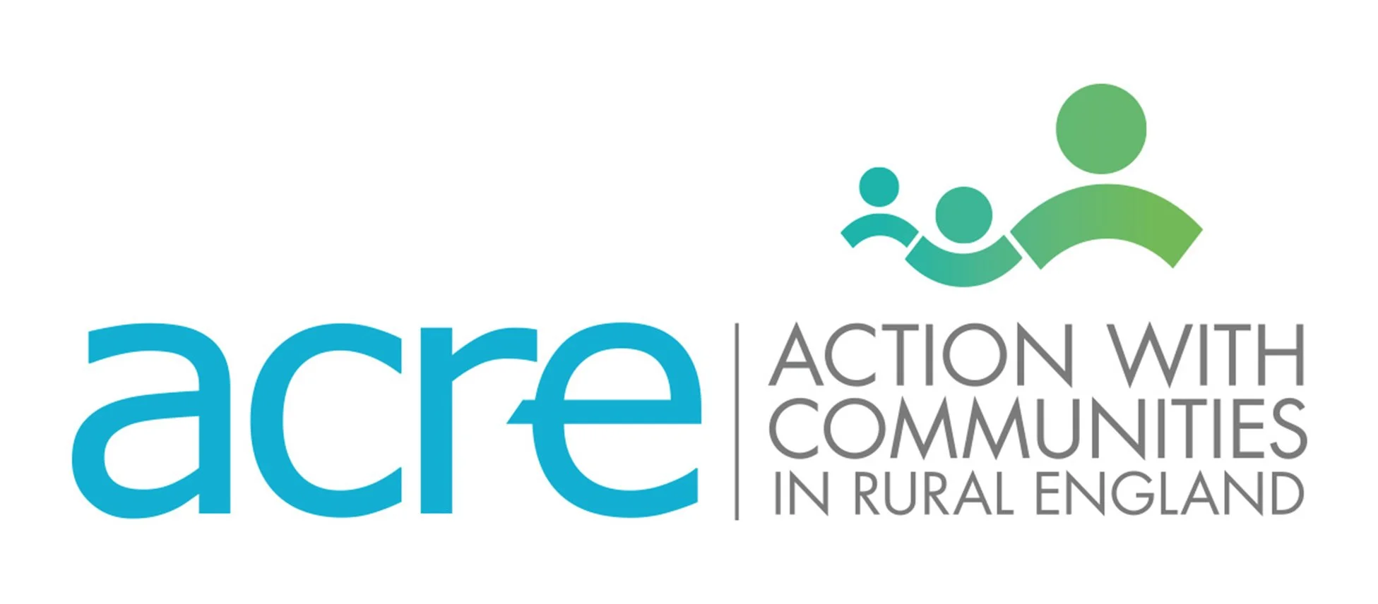 Logo of ACE Action with Communities in Rural England, featuring blue and green stylized figures of a person with children, and text highlighting community action in rural England.