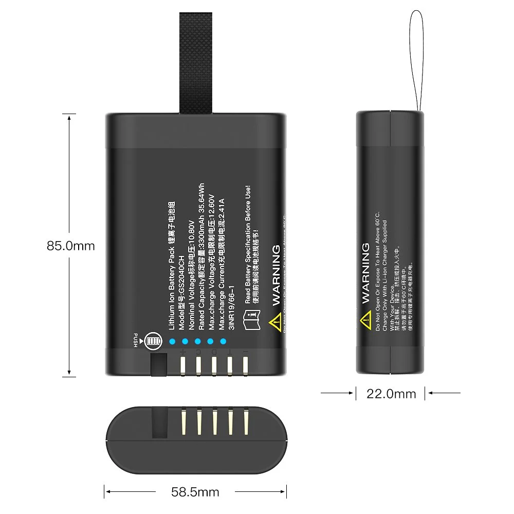 Li-Ion TEFOO GS2040CH 3S1P 10.8V 3.3Ah