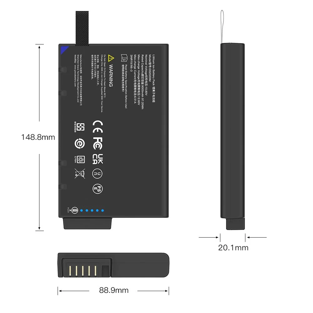 GS2020IM Li-Ion TEFOO GS2020IM 3S3P 10.8V 9.0Ah
