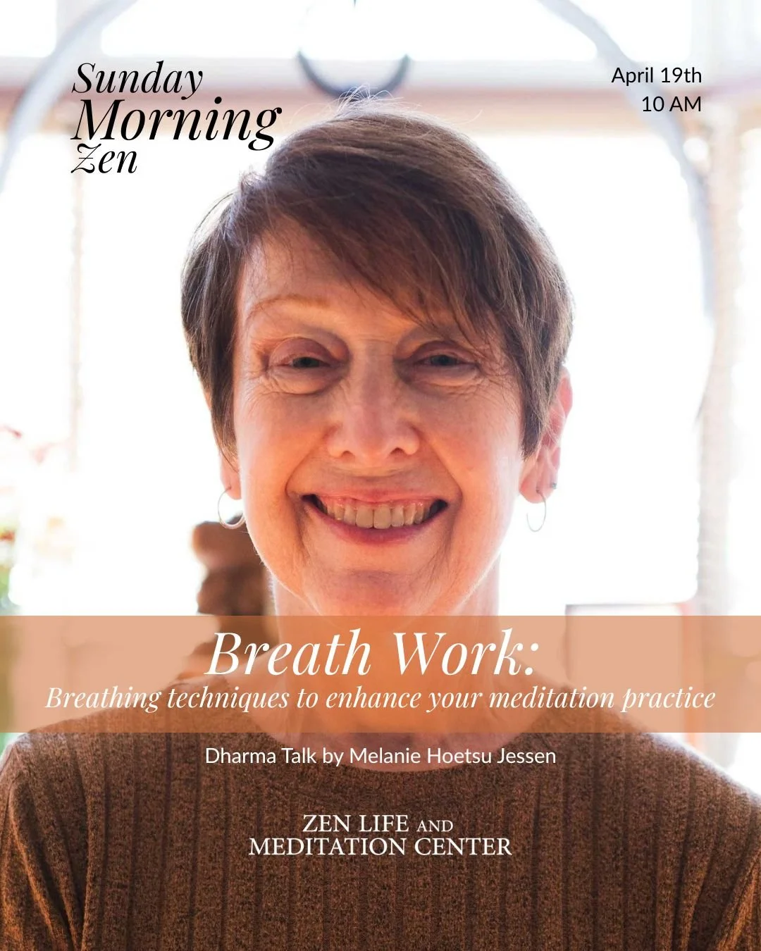 Join us for Sunday Morning Zen. 
Schedule:
8:15 Buddhist Service
9:00 Meditation
10:00 Dharma Talk
11:00 Kinship Hour
You may attend in-person or online. Everyone is welcome!
Visit us: https://www.zlmc.org
Muddy Waters Blog &mdash; dharma reflections