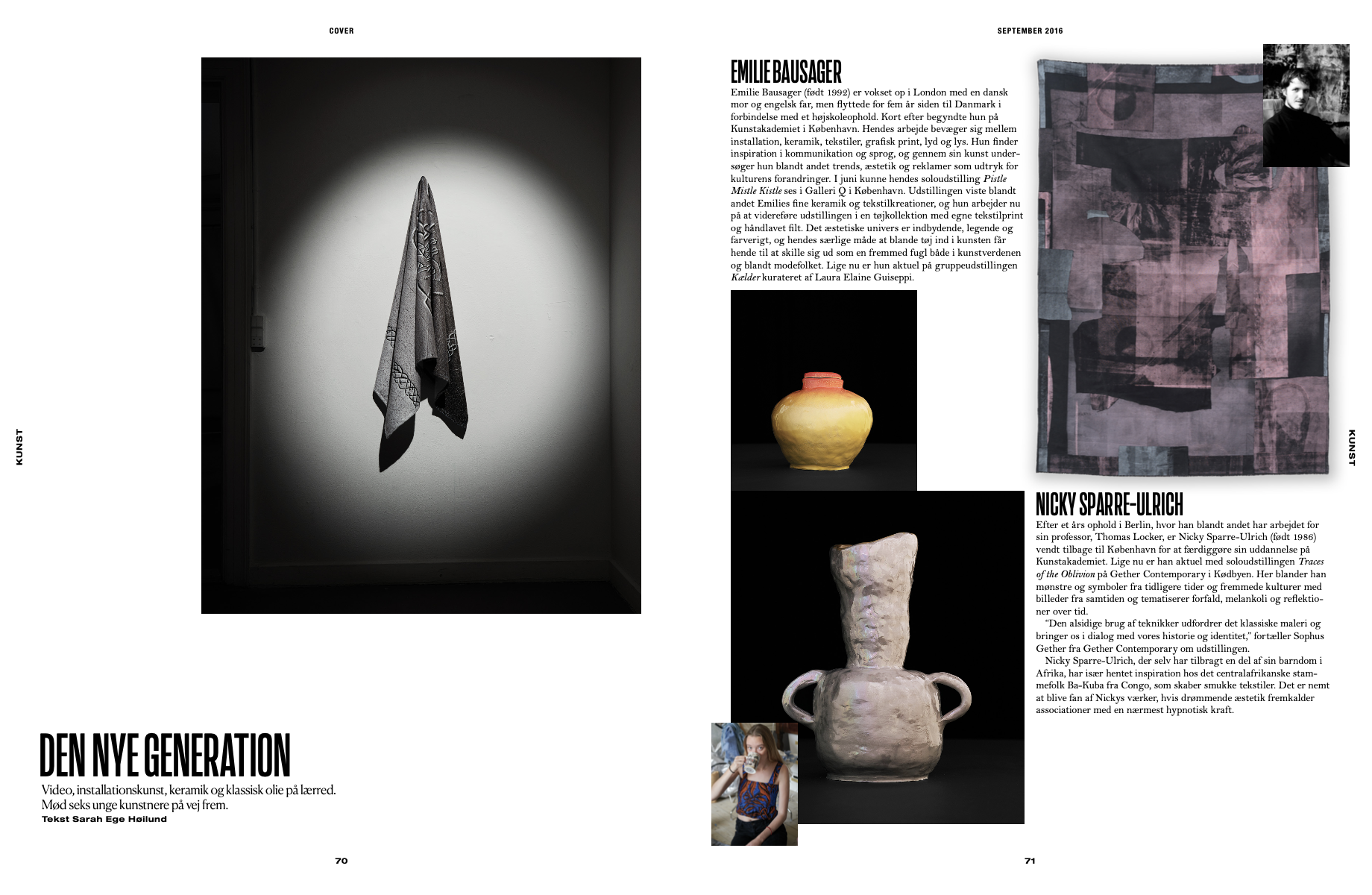 EMERGING ARTISTS FOR COVER MAG