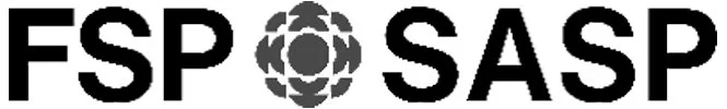 Logo mit den Abkürzungen FSP und SASP, jeweils mit einem kreisförmigen Symbol zwischen den Buchstaben.