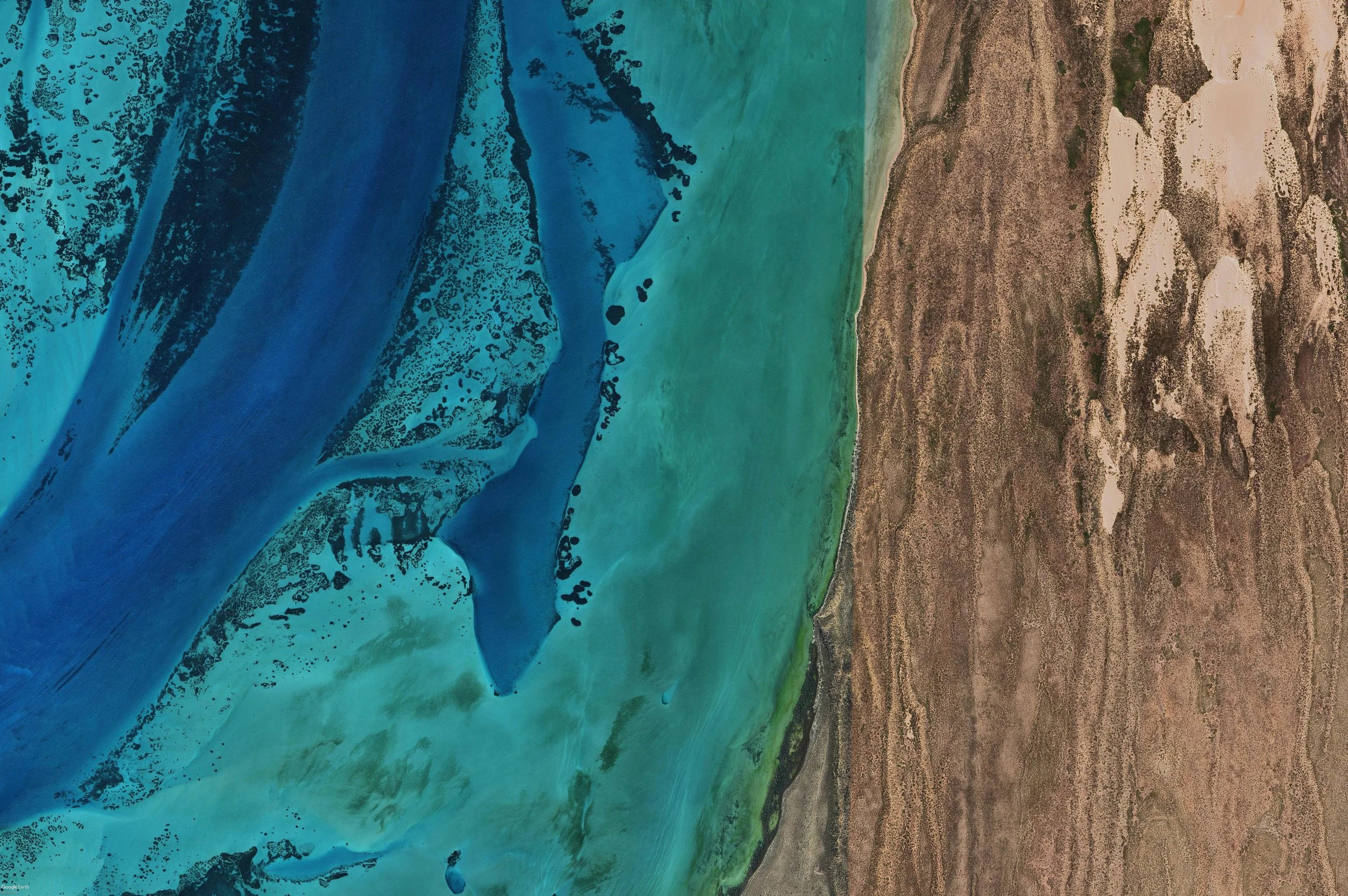 Satellite image near Ex Carrarrang, Western Australia