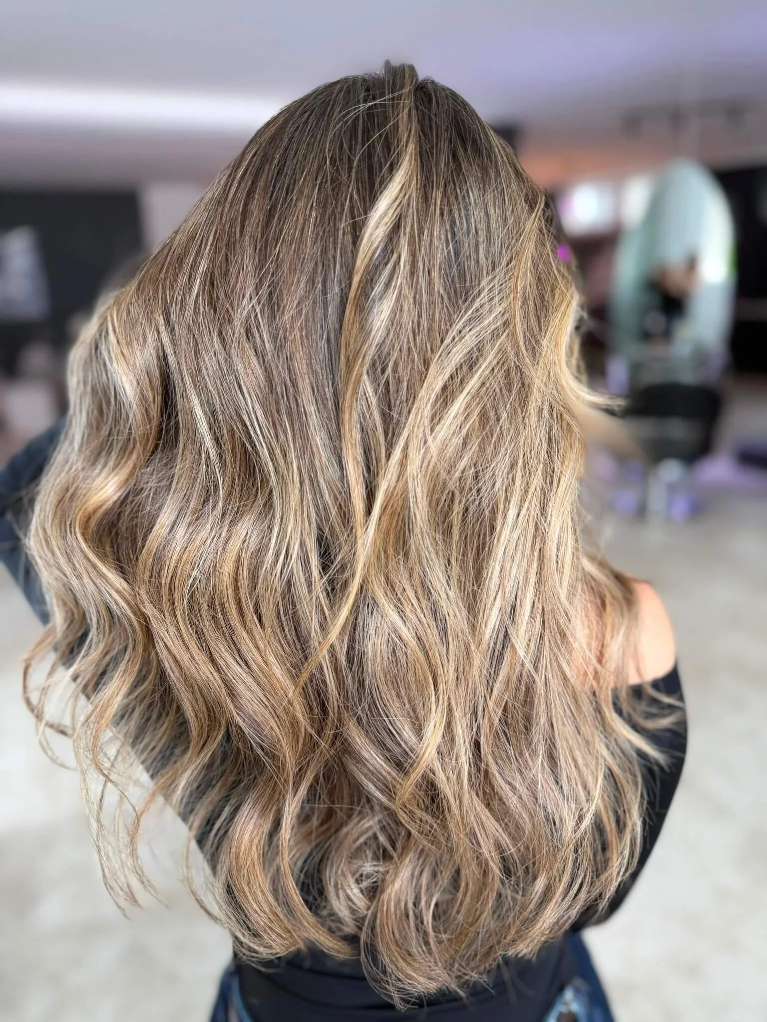 Balayage vorher nachher Z'WOW Buchs