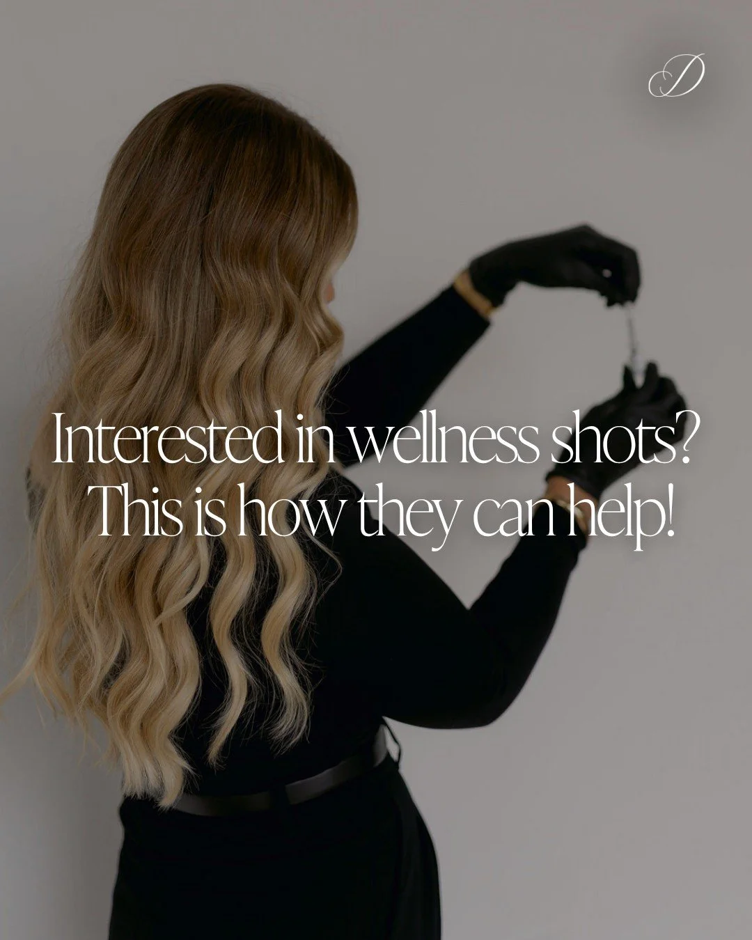 Wellness support, tailored to you 🤎

From energy and metabolism to immune health and recovery-your wellness shots can be customized based on what your body needs.

B12 &bull; MIC &bull; Triple Defense &bull; NAD+ &bull; Vitamin D

Not sure where to 