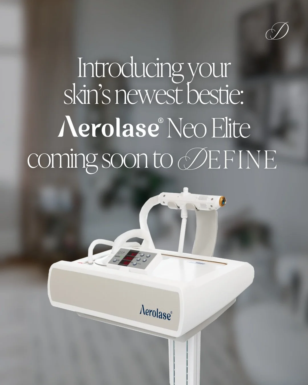 A new era of skin treatments is coming to Define.

Introducing the Aerolase Neo Elite!

The Aerolase Neo Elite is a medical-grade laser designed to safely and effectively treat a wide range of concerns, including acne and acne scarring, rosacea and r