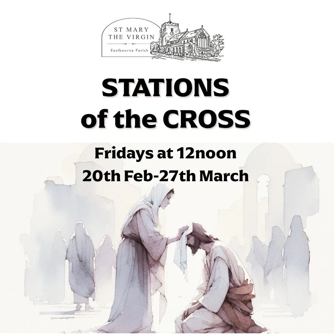Friday 20th Feb 
12noon - Stations of the Cross
12.30pm - Lent Lunch for Mary&rsquo;s Meals

Saturday 21st - The first Lent Talk
5.30pm with Fr Richard Coles exploring Lent and Literature 
in the Old Parsonage

All are welcome