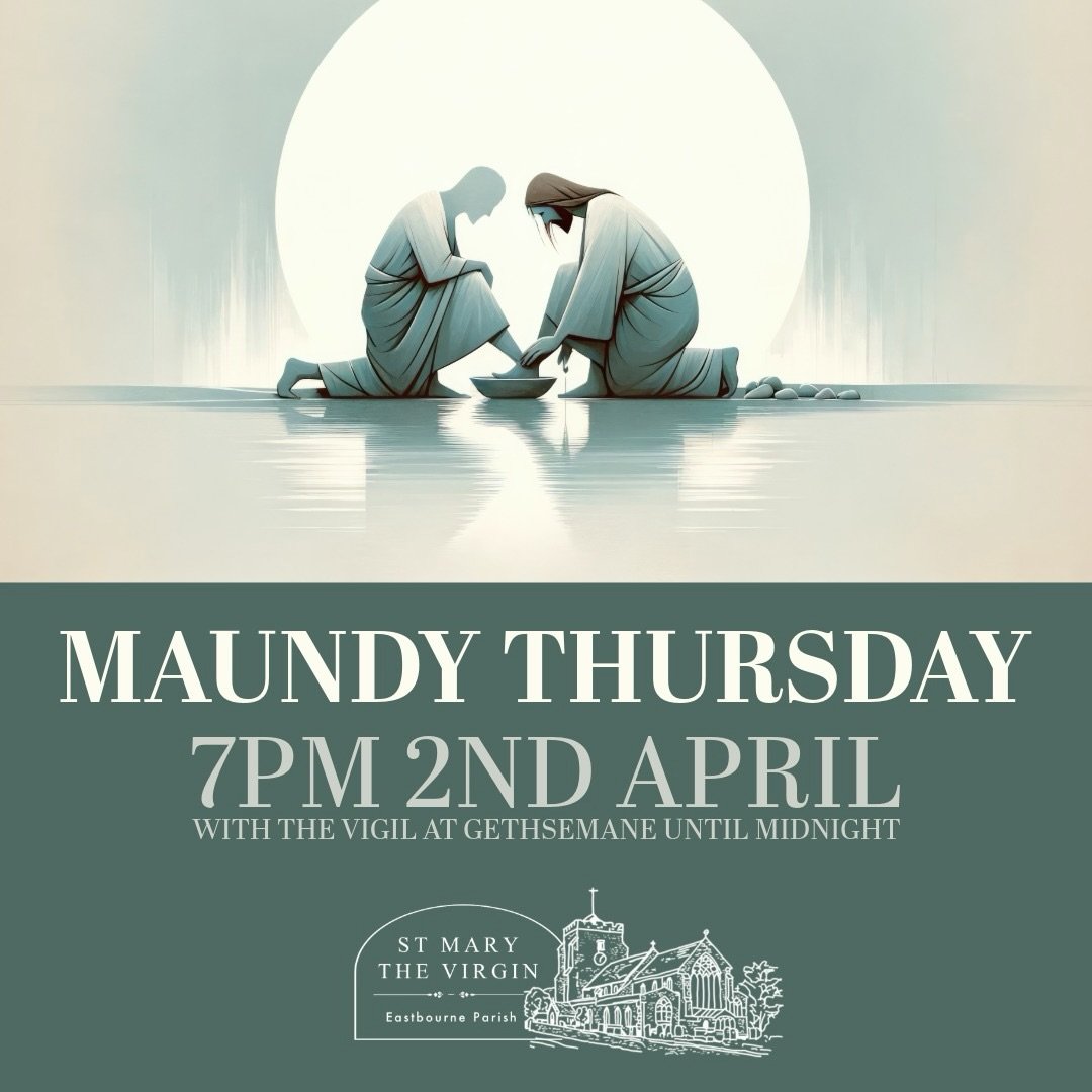 Maundy Thursday 

10.30am ~ Said Eucharist
7pm ~ Sung Eucharist with washing of feet and stripping of the altar
8.30pm - Midnight ~ The Vigil Watch in Gethsemane (in the South Chapel, come and go as you please)