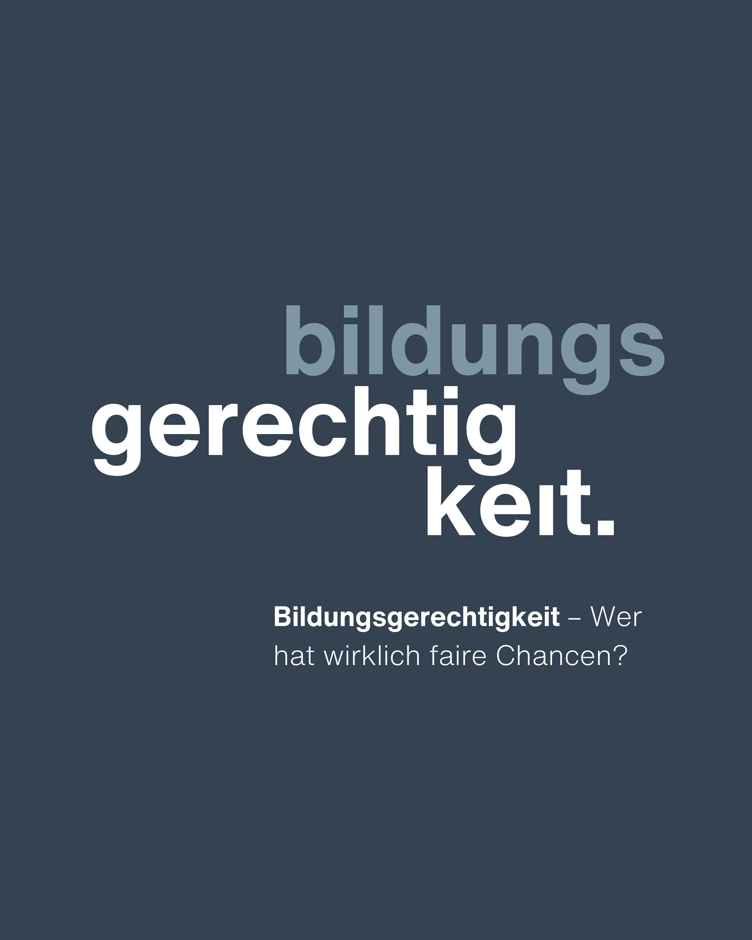 Live: Bildungsgerechtigkeit – Wer hat wirklich faire Chancen?