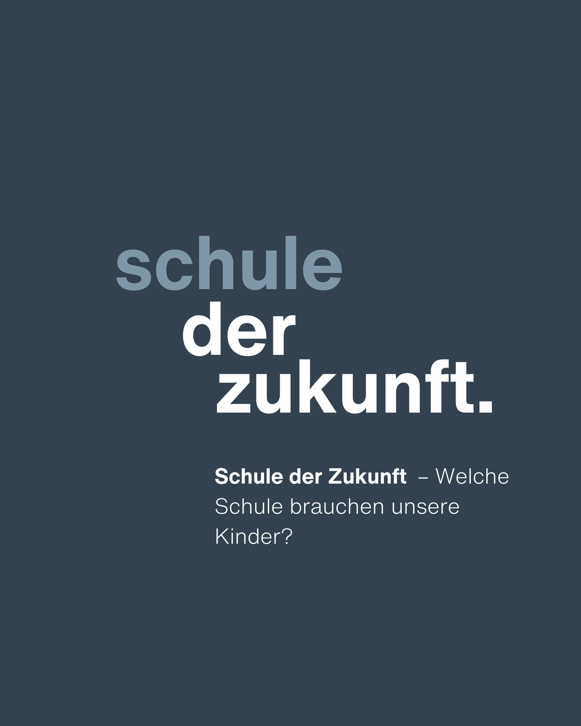 Live: Schule der Zukunft – Welche Schule brauchen unsere Kinder?