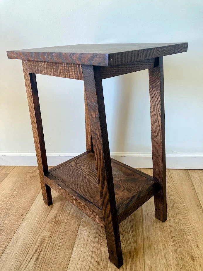 End table, stained
