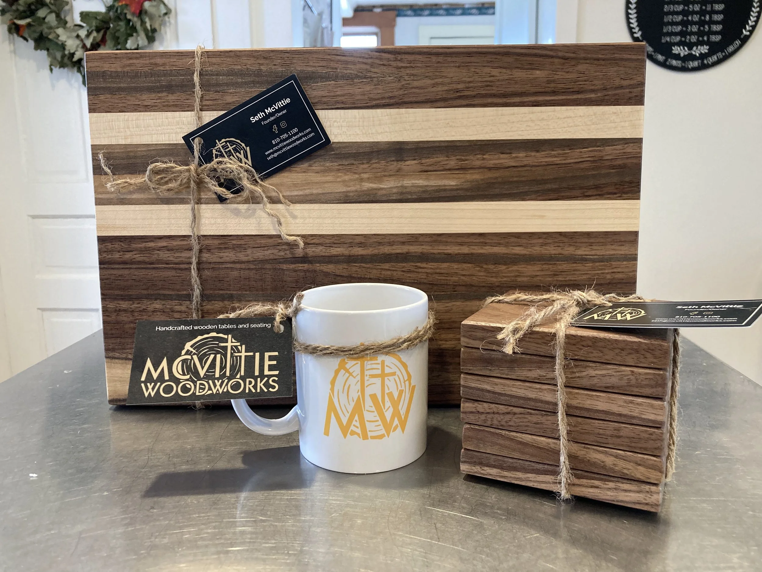 Cutting Board and Coasters