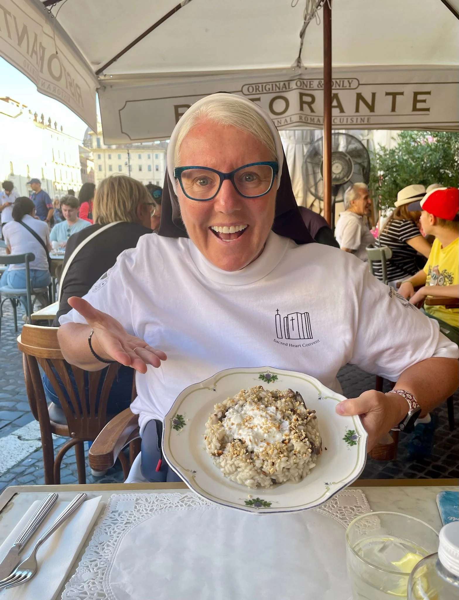 Pasta with a gelato chaser 😉