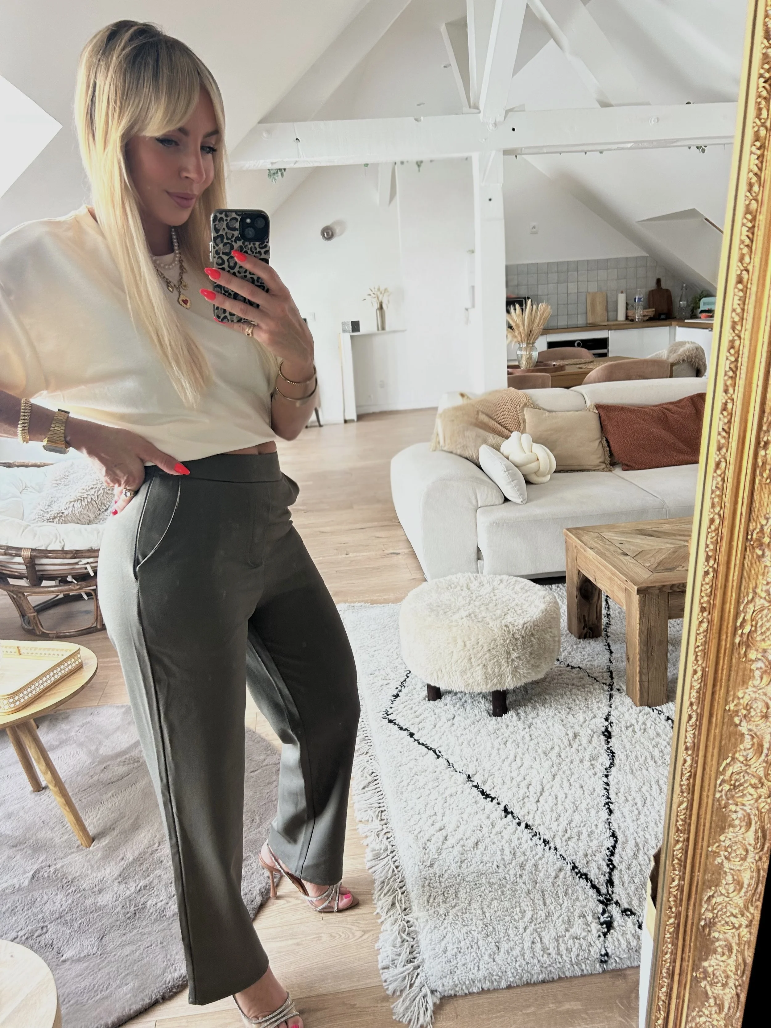 Pantalon Tiffany Kaki
