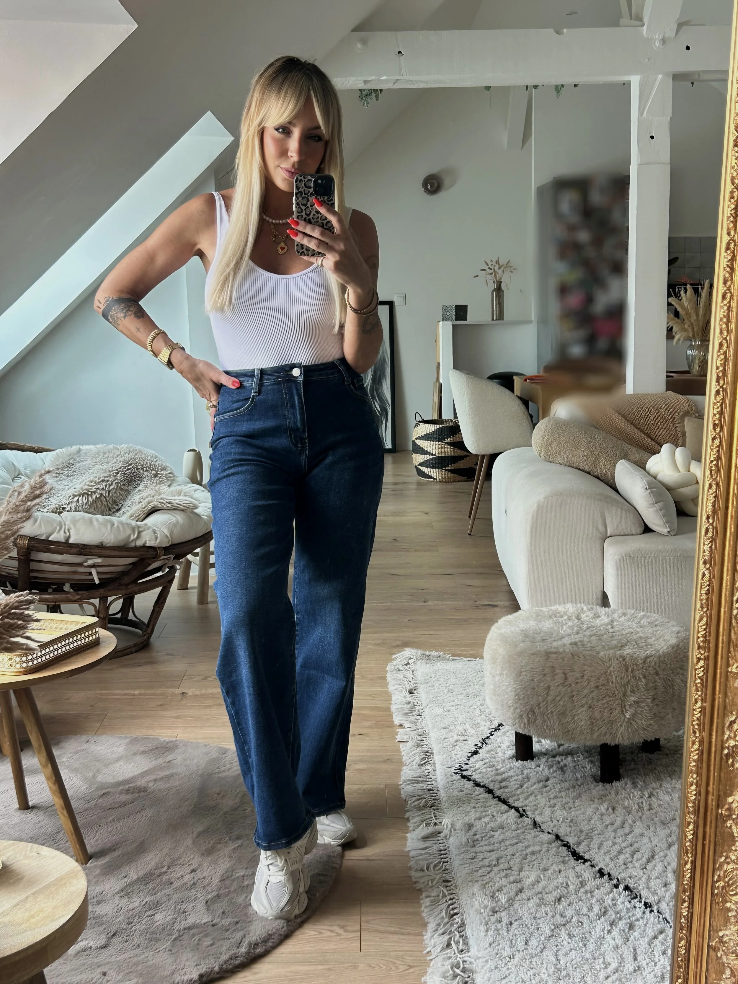 Jean Wide Leg Brut