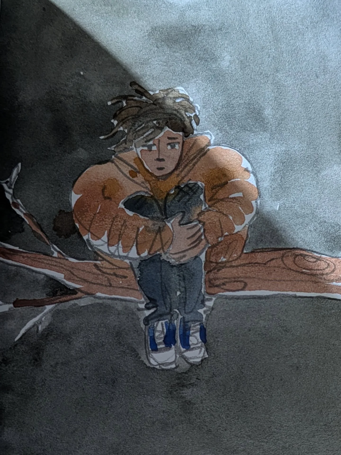 Visual journaling was going to be my #100dayschallenge ... We'll see how it goes. Thank god it's been sunny this week. #100dayschallenge2026 #visualjournal #illustratoroninstagram #illustration_daily