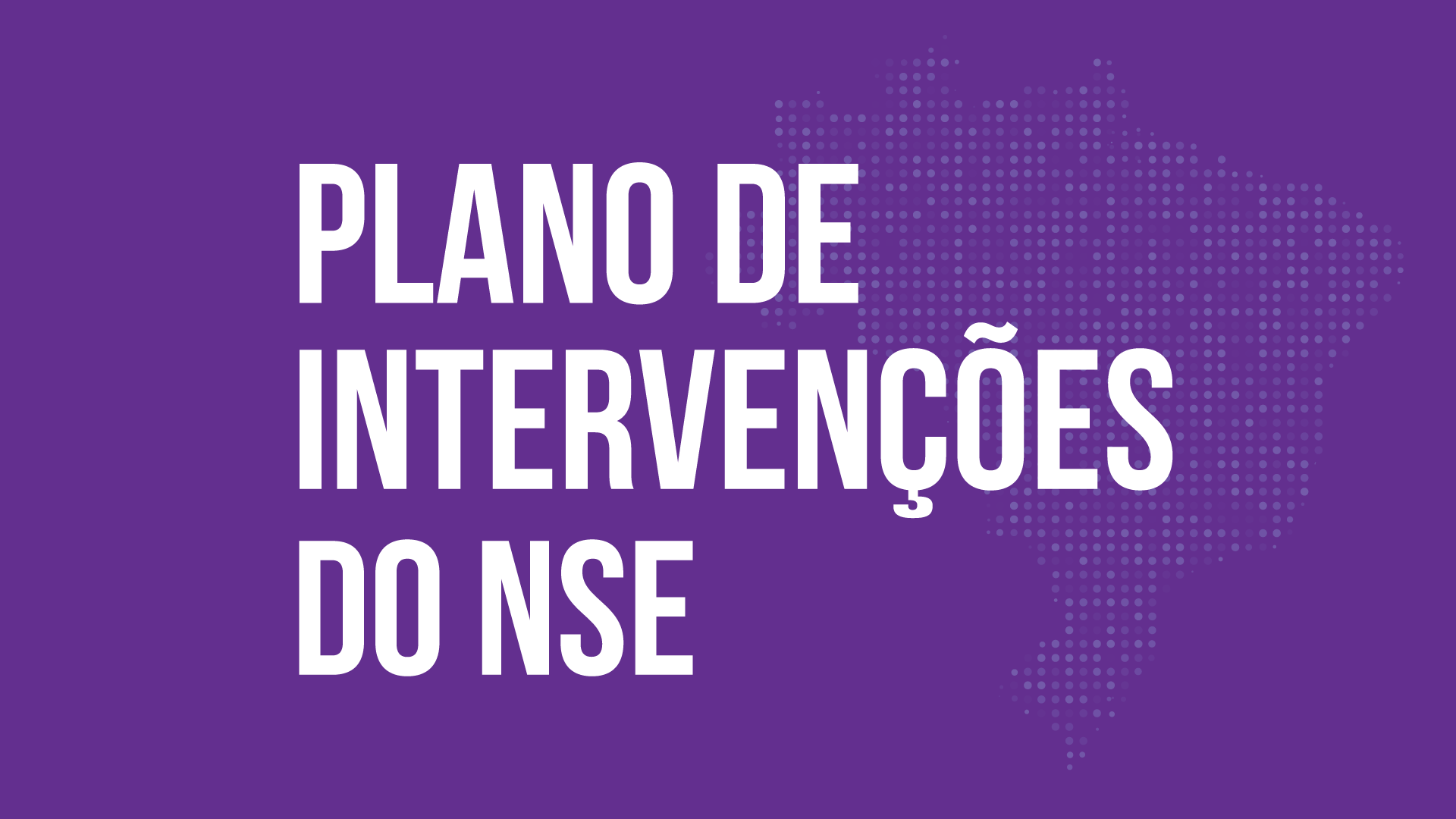 Plano de intervenções