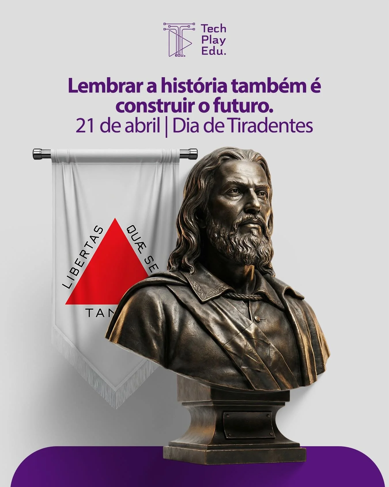 21 de abril 🇧🇷

Mais do que uma data no calend&aacute;rio, hoje &eacute; dia de lembrar quem teve coragem de sonhar com um pa&iacute;s mais justo.

Tiradentes nos deixou um legado que vai al&eacute;m da hist&oacute;ria: a import&acirc;ncia de lutar
