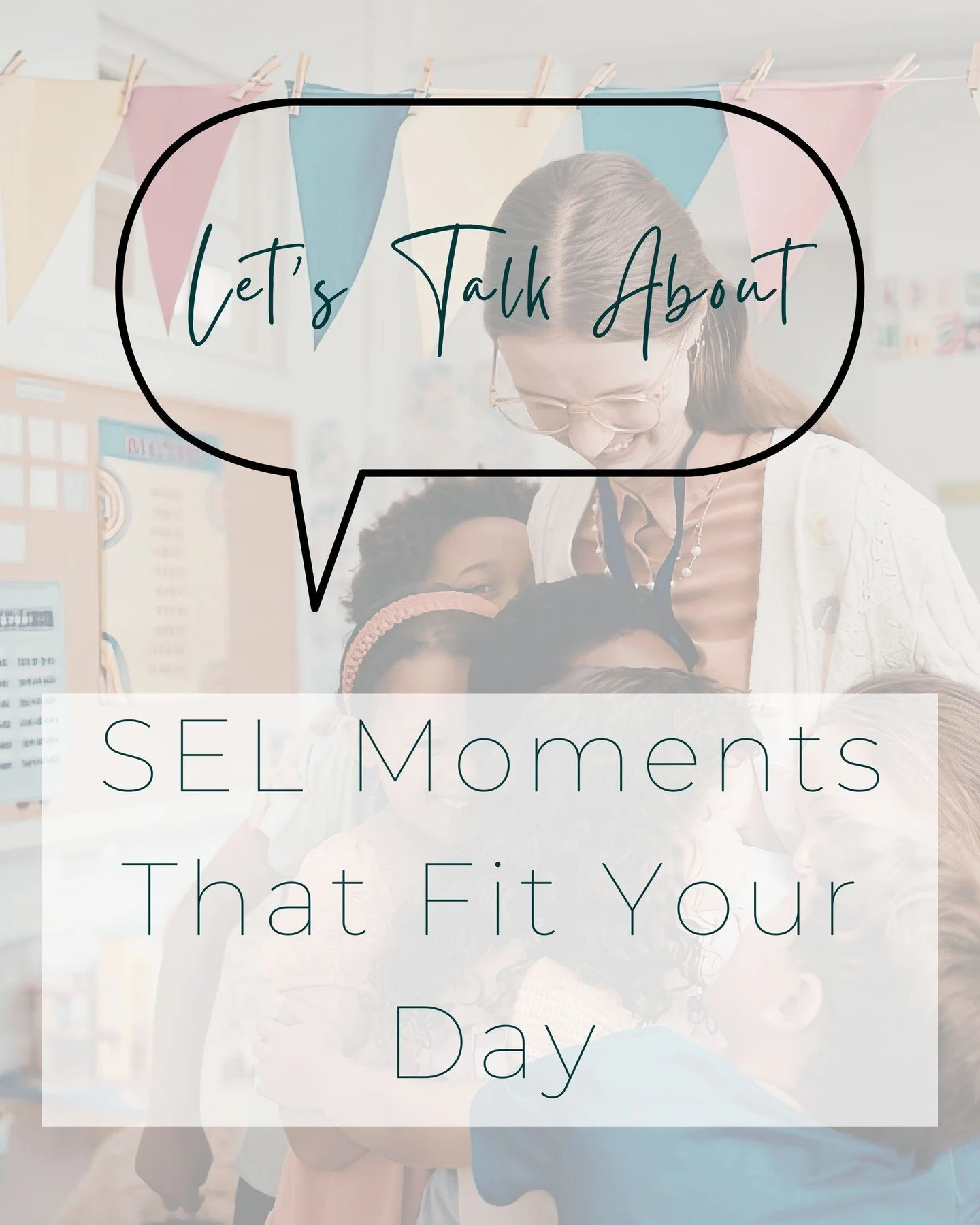🌼 SEL Doesn't Need a Full Lesson Block
Sometimes we think SEL has to be another thing on our already full plate.
But some of the most meaningful social-emotional learning happens in the little moments:
💛 a morning check-in
💛 a breathing break
💛 h