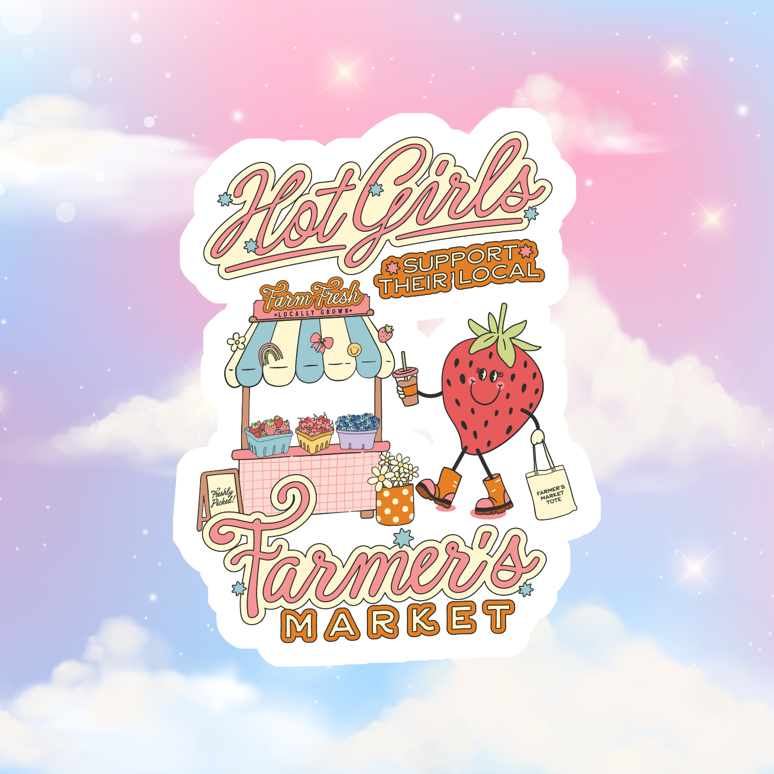 Hot Girls Support Their Local Farmer’s Market