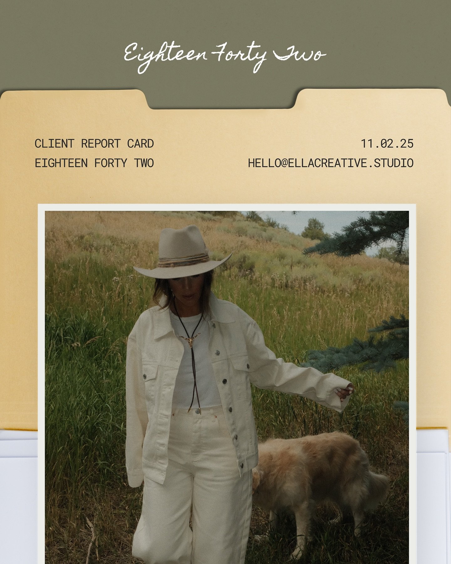 One thing we&rsquo;re big on at Ella Creative Studio: report cards !!! Monthly or quarterly depending on the client + scope, we track what&rsquo;s **actually** working. Because beautiful brands should perform beautifully, too.

The work behind the wo