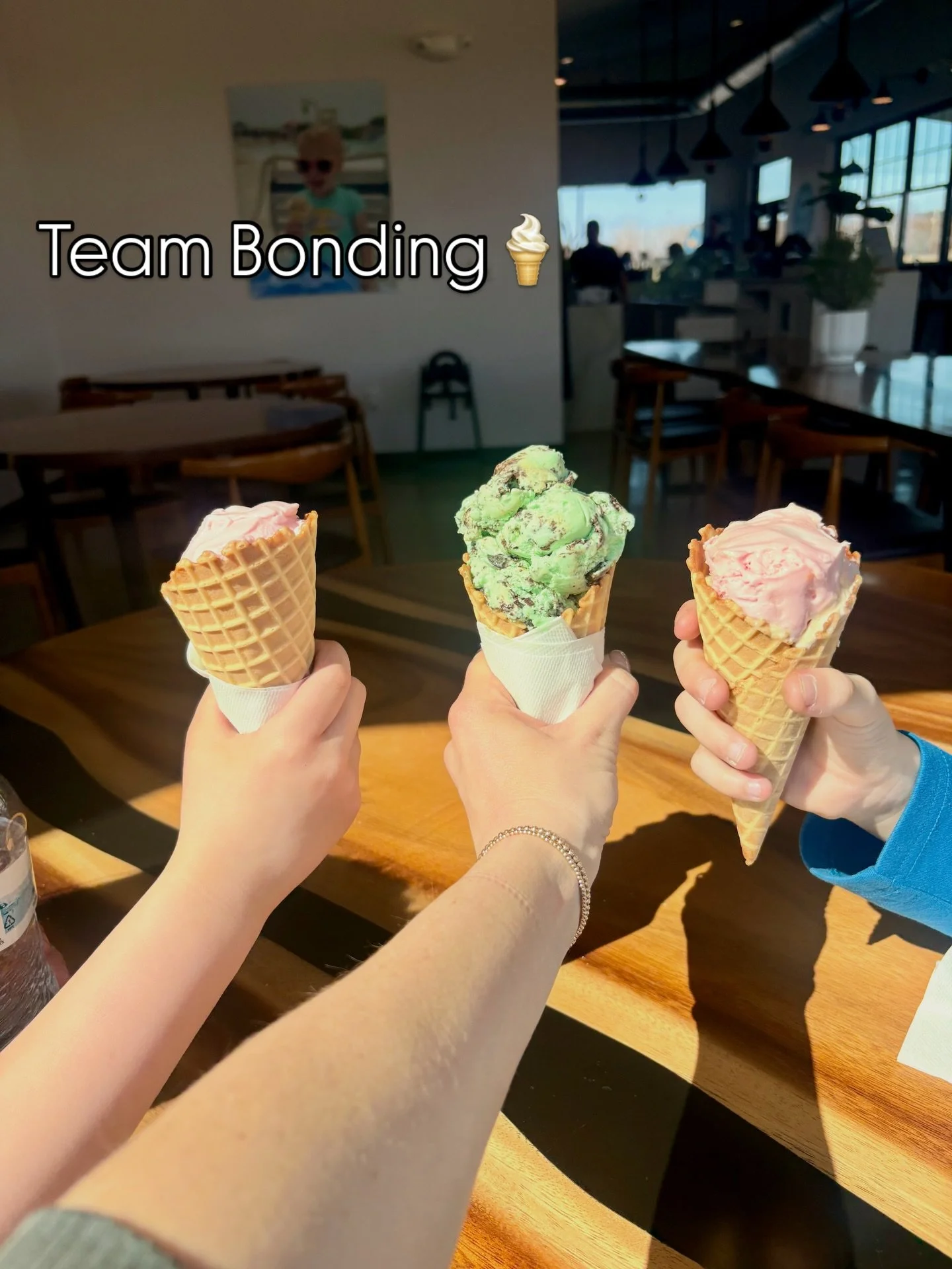 Debriefing, planning, bonding 🍦😜 #themilkgrove #lactationconsultant #doula #postpartum