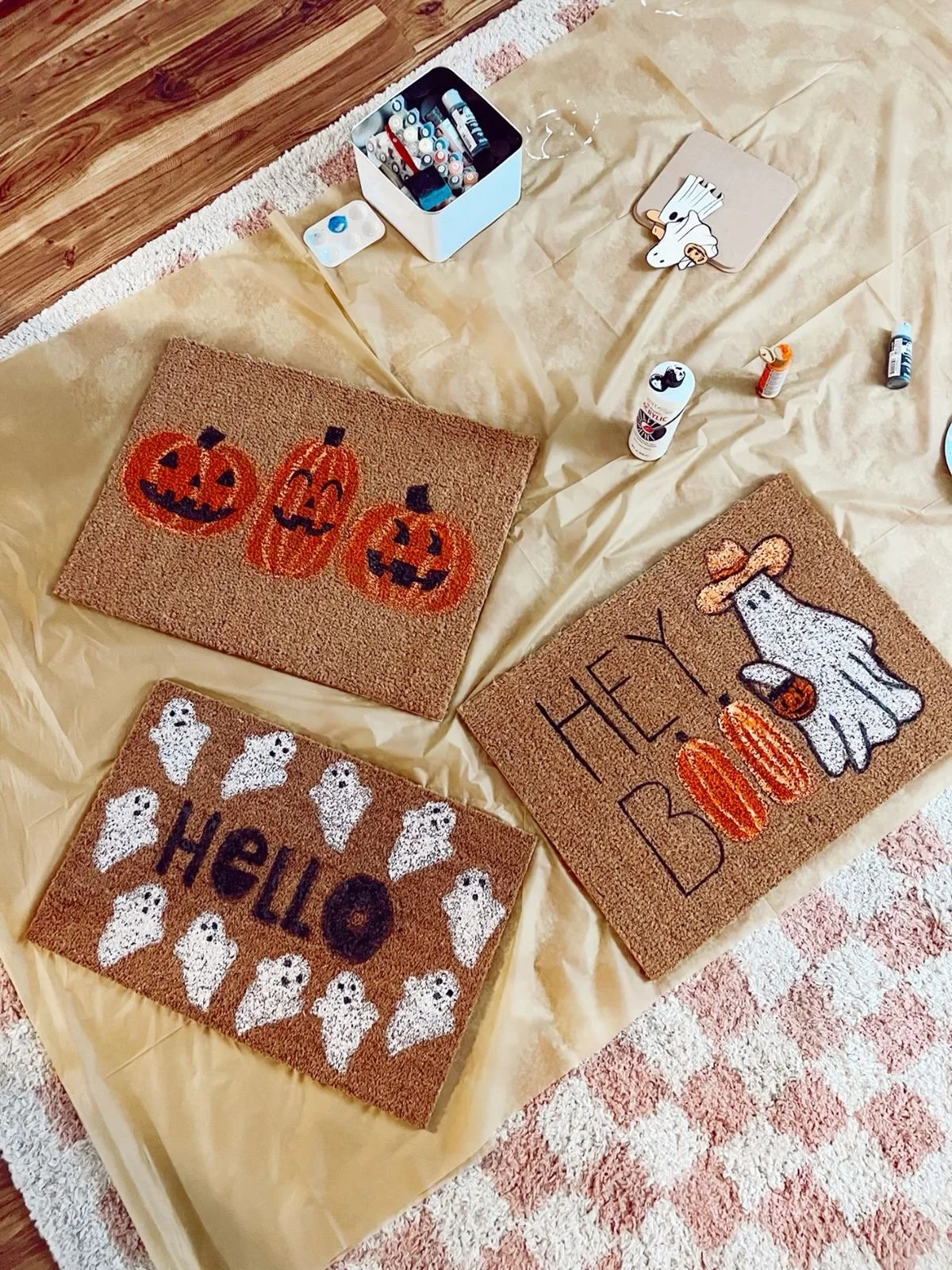 Doormat paint party