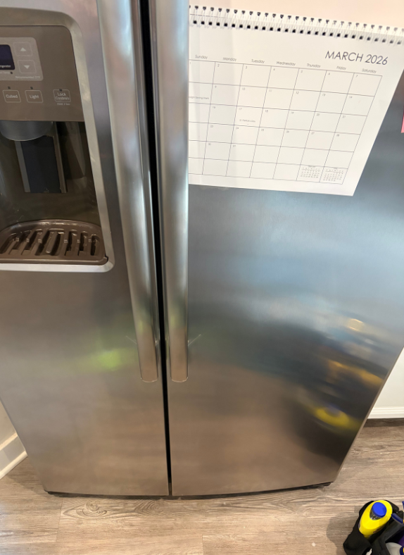 Stainless steel refrigerator after picture