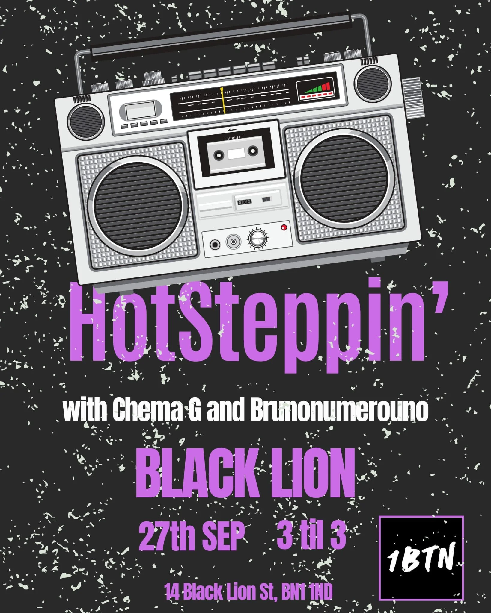 HOT STEPPIN//1BTN ALL DAYER//SATURDAY NIGHT