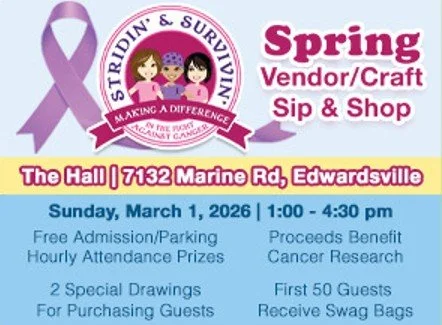 Stridin' & Survivin' Spring Vendor Sip & Shop