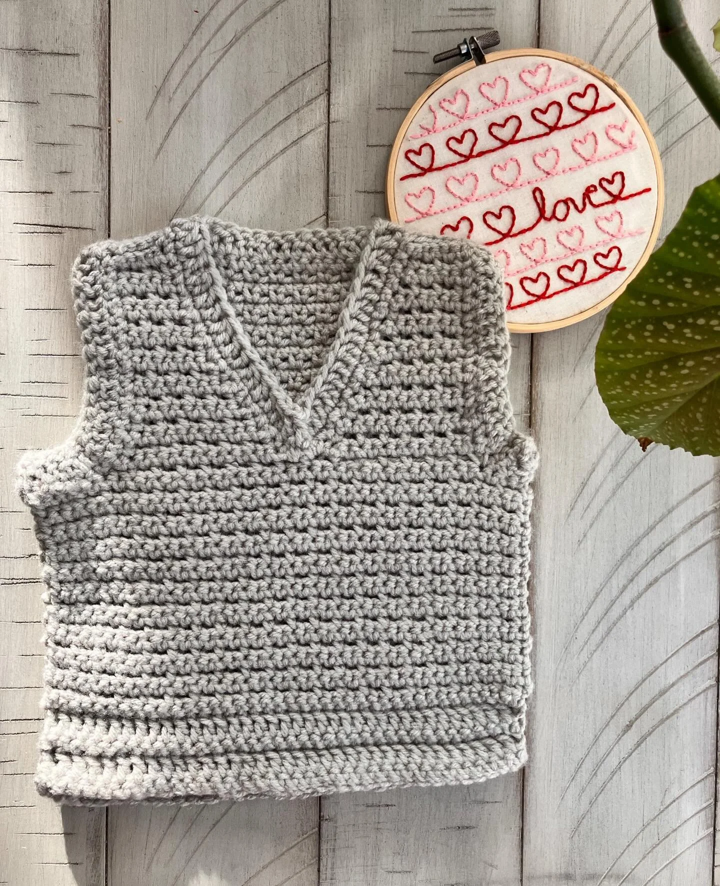 Crochet Baby Vest -6 months