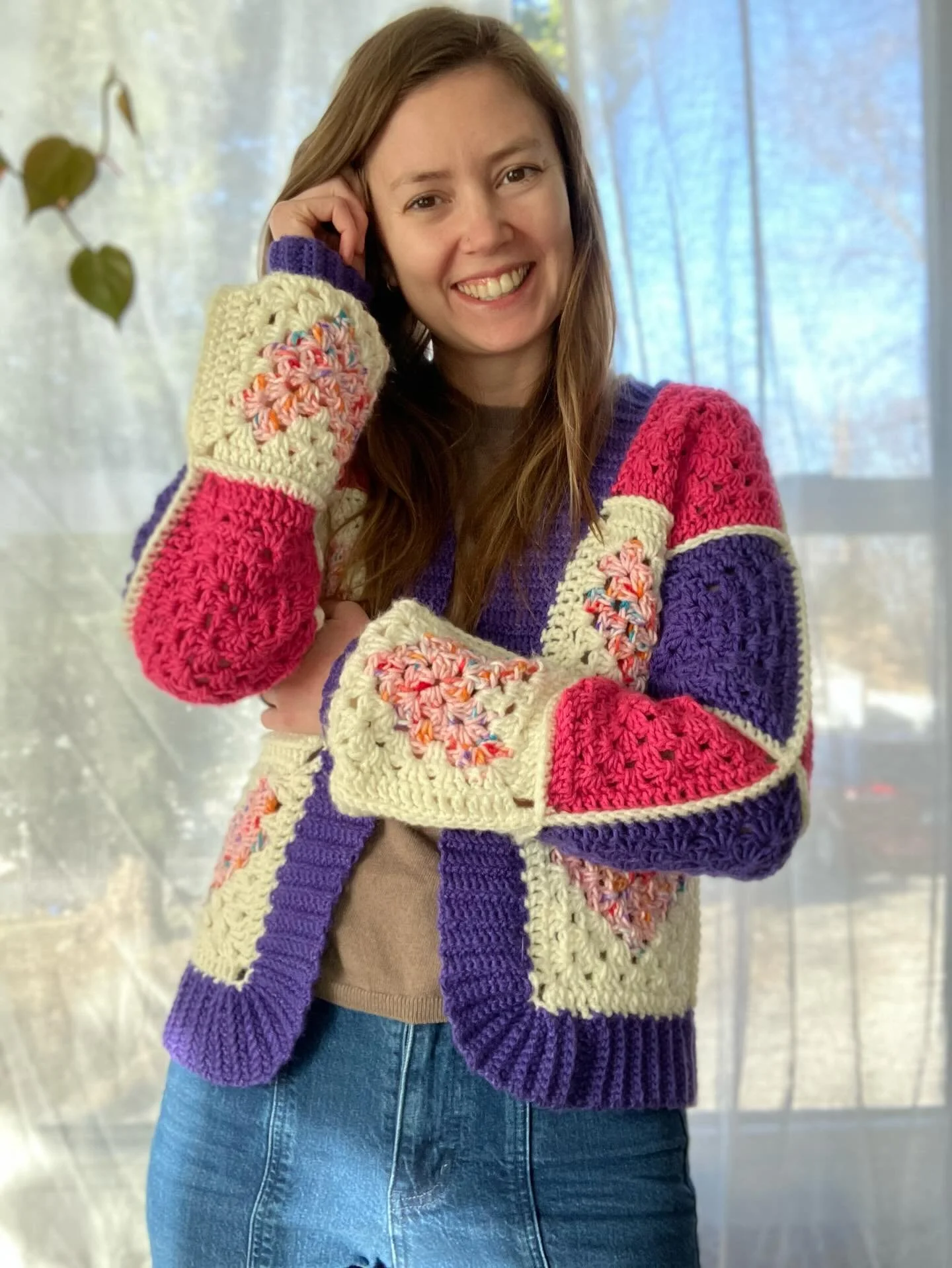 Hearts Cardigan- Medium