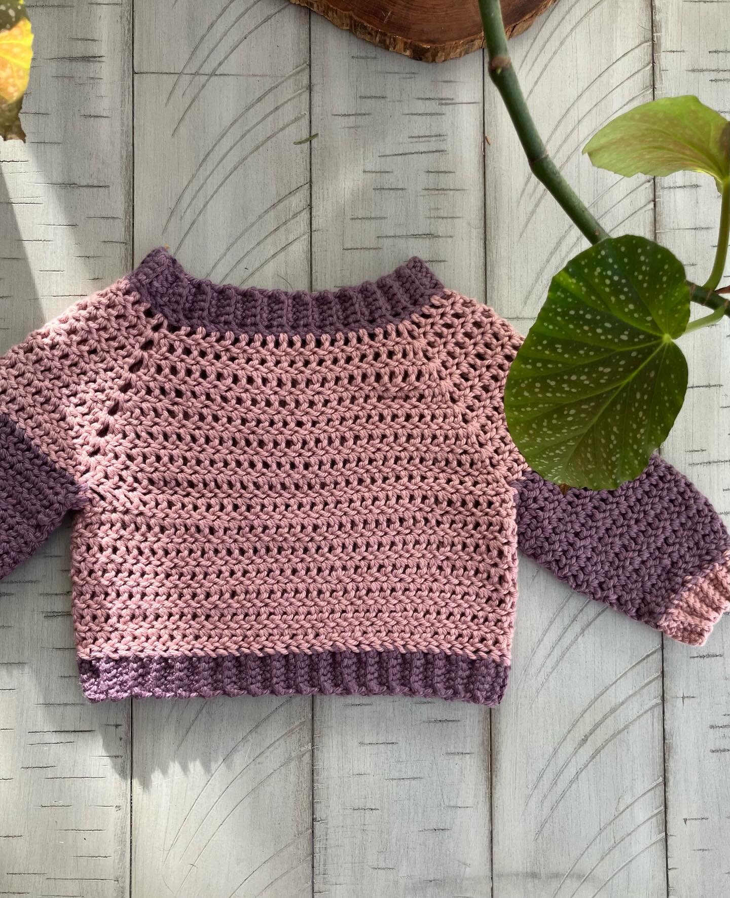Children's Crochet Pullover - 0-3 months
