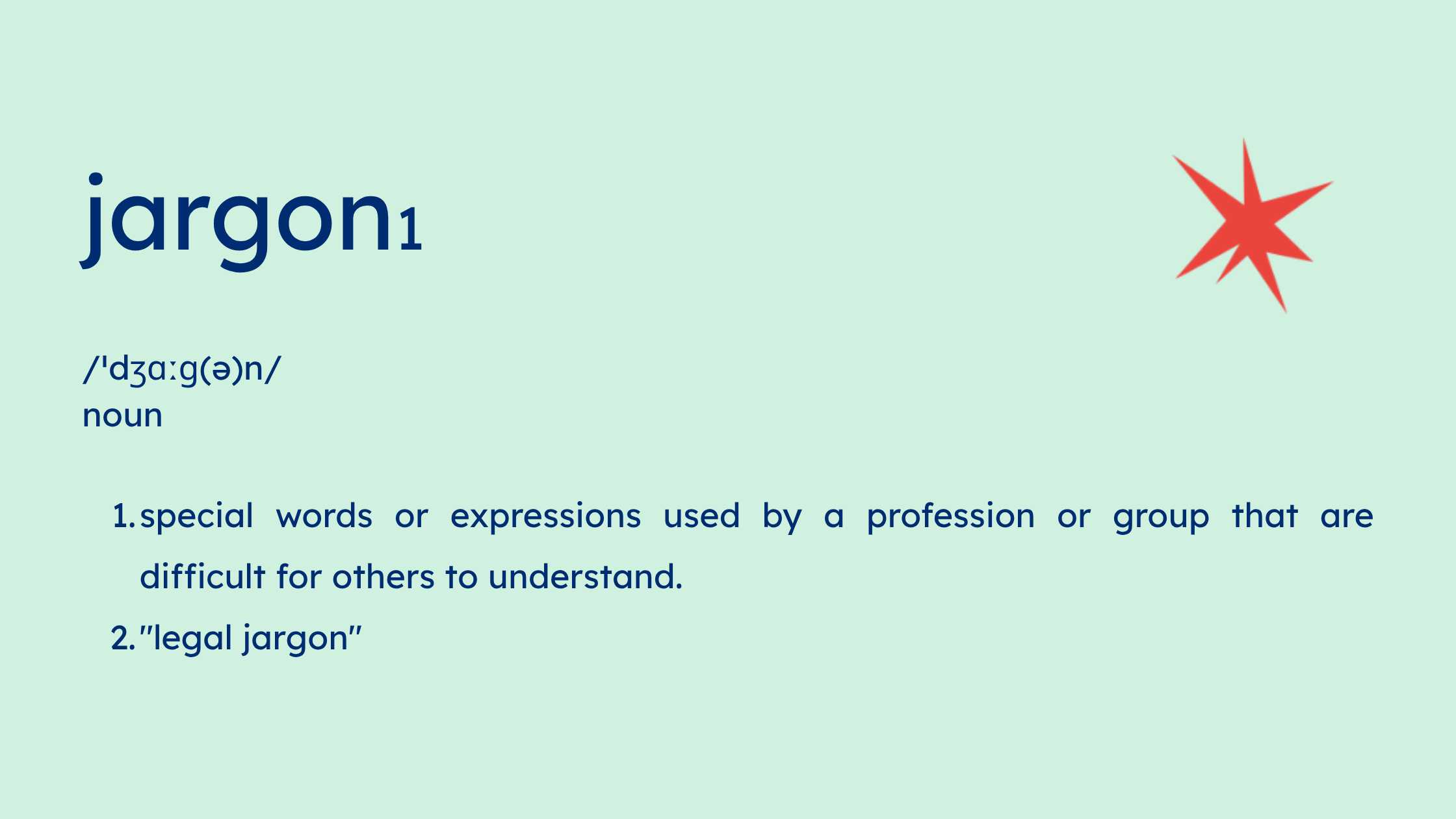 Jargon buster