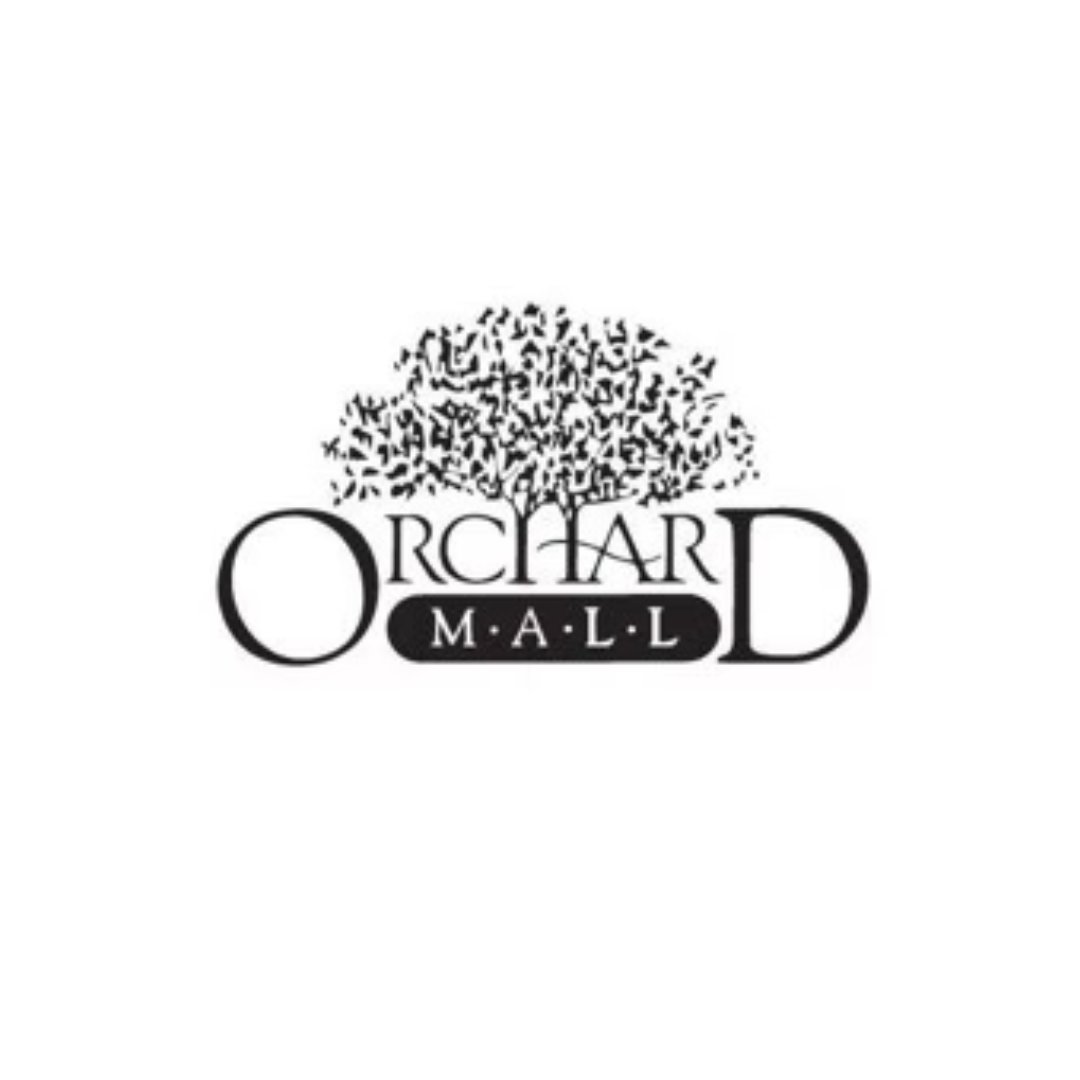 Logo of Orchard Mall featuring a stylized tree with the words 'Orchard Mall' beneath it.