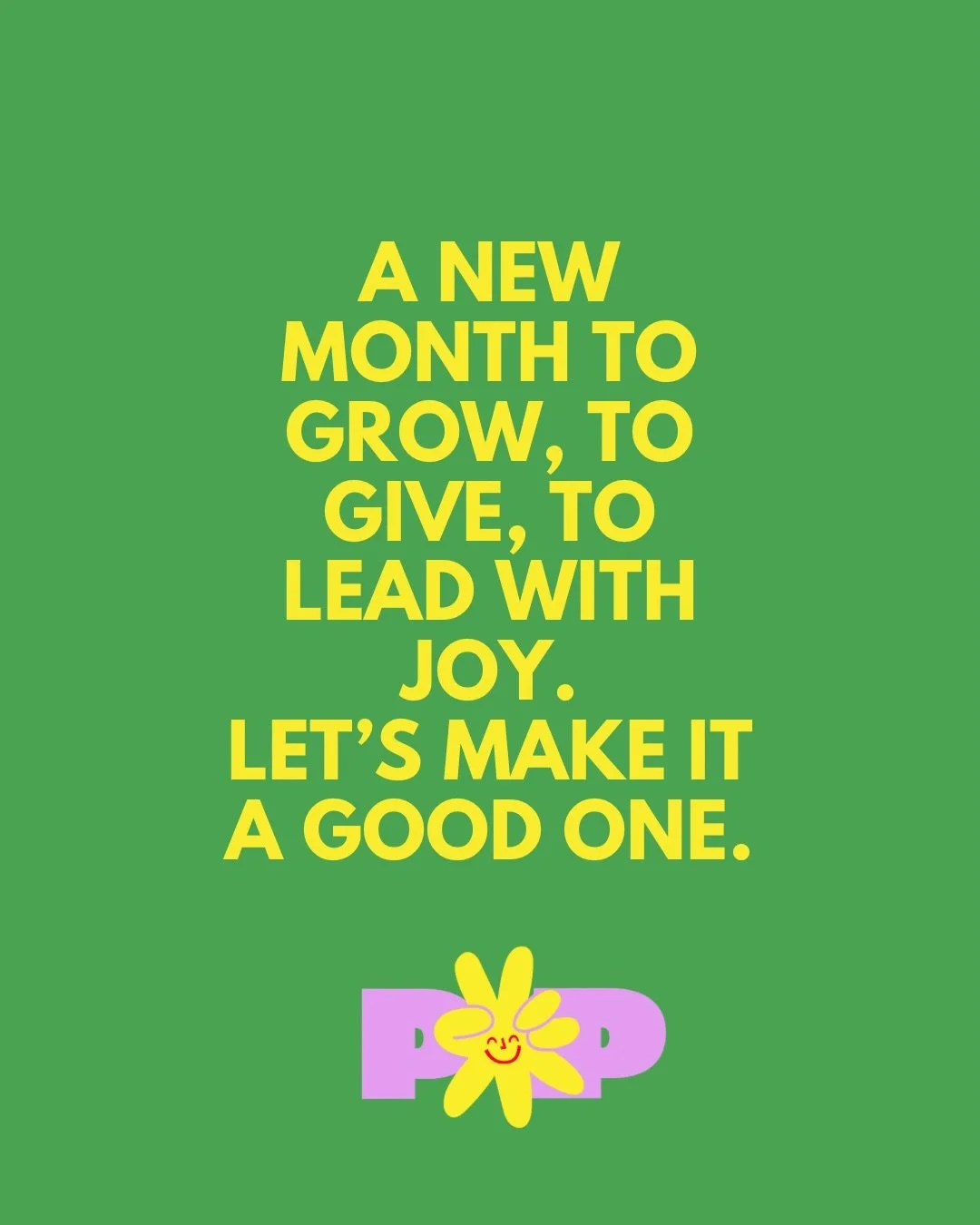 New month. New energy. ✨

A fresh start to show up with intention, lead with positivity, and keep choosing joy in the little things.

This month is another opportunity to grow, to give, and to make an impact&hellip; not just in what you do, but in ho