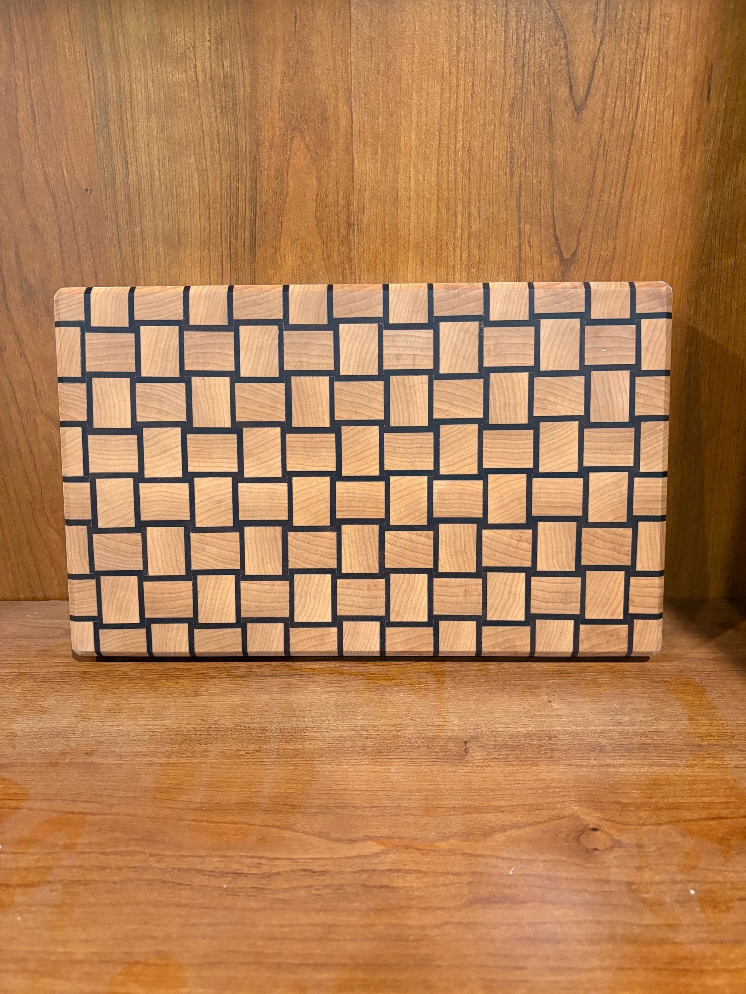 End Grain Basket Weave Cutting Board