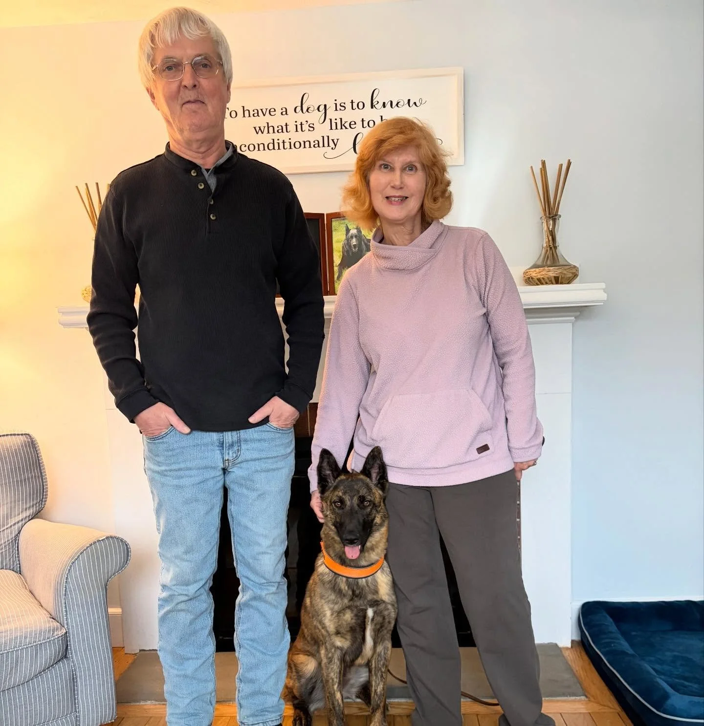 SADIE (fka &ldquo;Floretta&rdquo; of Lancaster) has found her forever home! After being fostered by this lovely couple, they were ready to make it official this week and signed the adoption papers 💌 Happy life, Sadie!