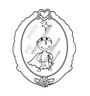 Illustration einer Person im gerahmten Spiegel als Symbol für innere Bilder und Wahrnehmung - Meditation "Meister der Illusion" von Sem T. Nova