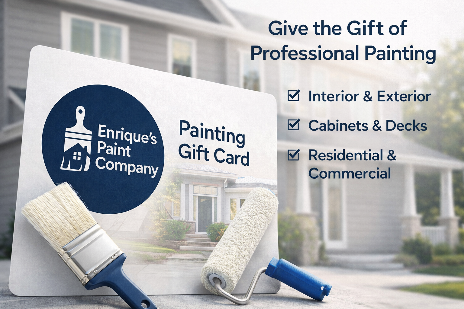 Enrique's Paint Company - Painting Gift Cards