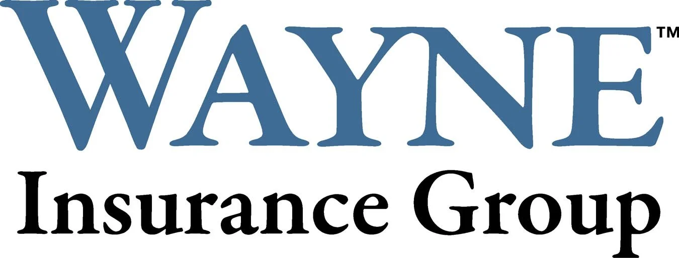 Wayne Insurance Group logo with the name in large blue letters and 'Insurance Group' in smaller black letters below.