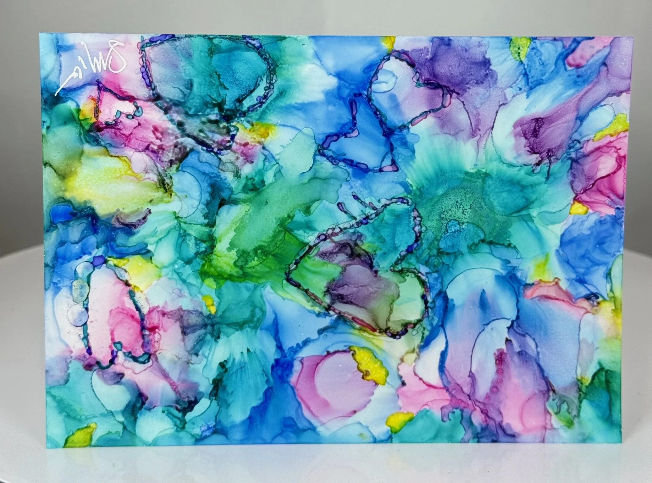 Heart Whisper Canvas Panel– Flow