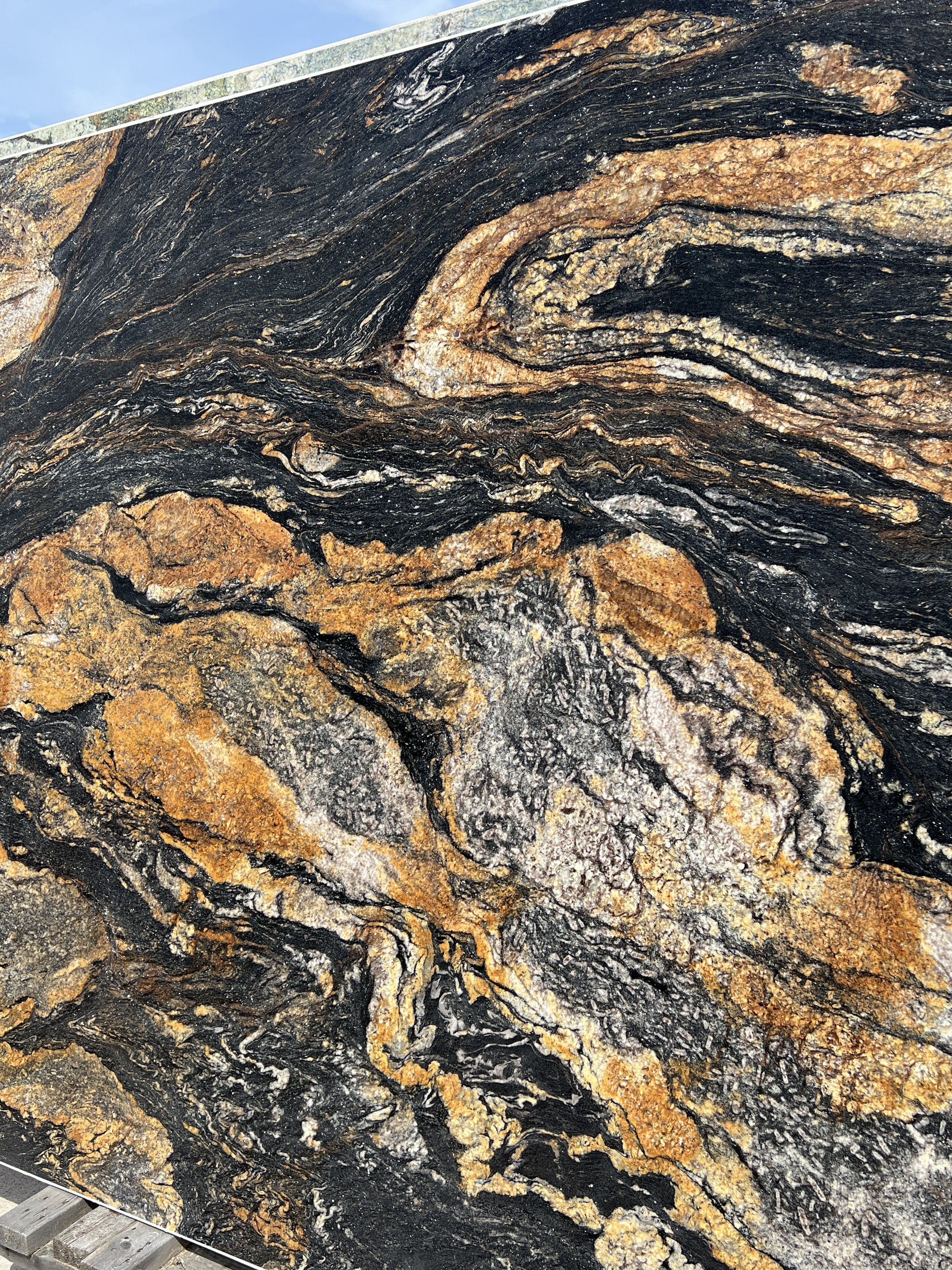 Black Taurus Leathered Granite - Close Up