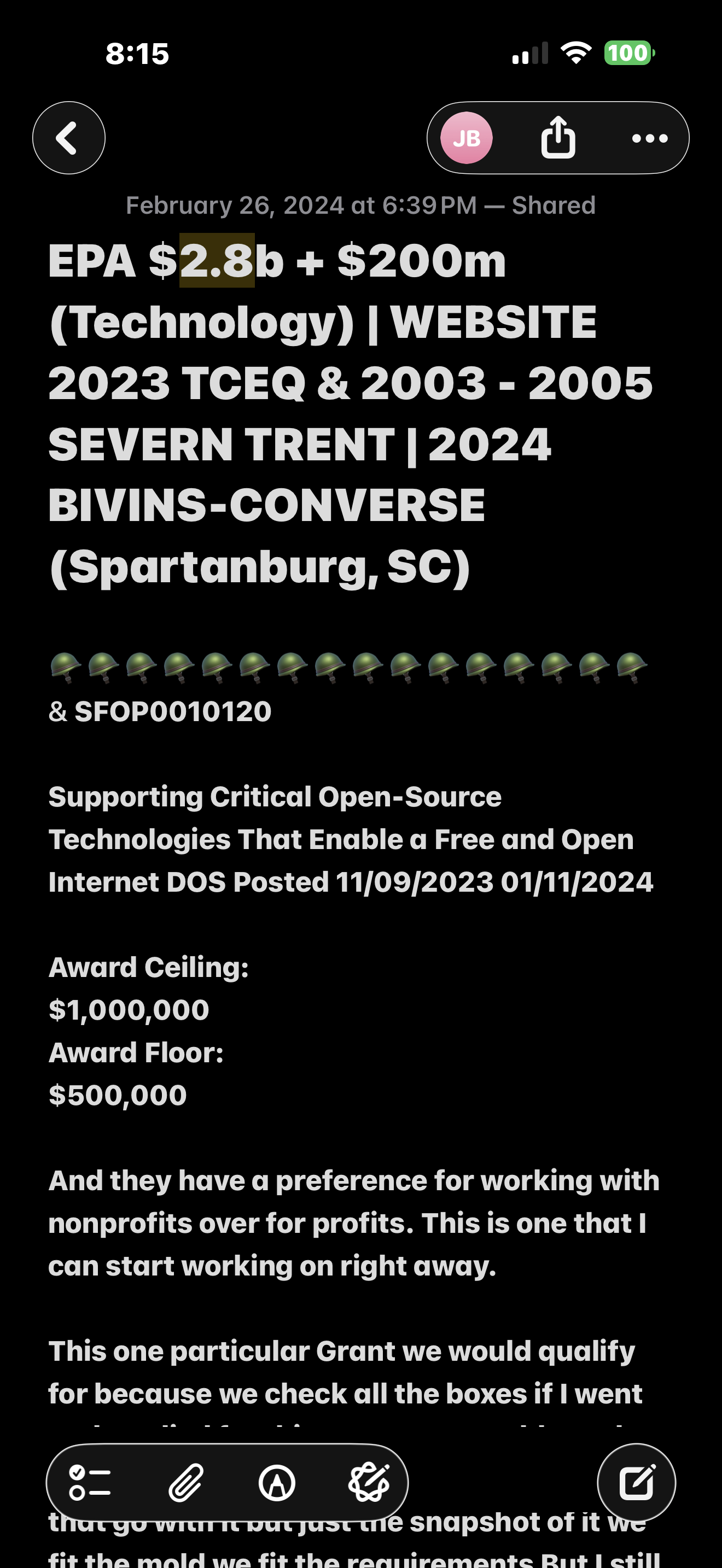 January 2024 | Manufactured CRISES &amp; Medical Idiocy Ignoring Injuries of a Protected 2009 IAH Whistleblower over an EPA $3.5 Billion Technology Grant | Spartanburg, SC