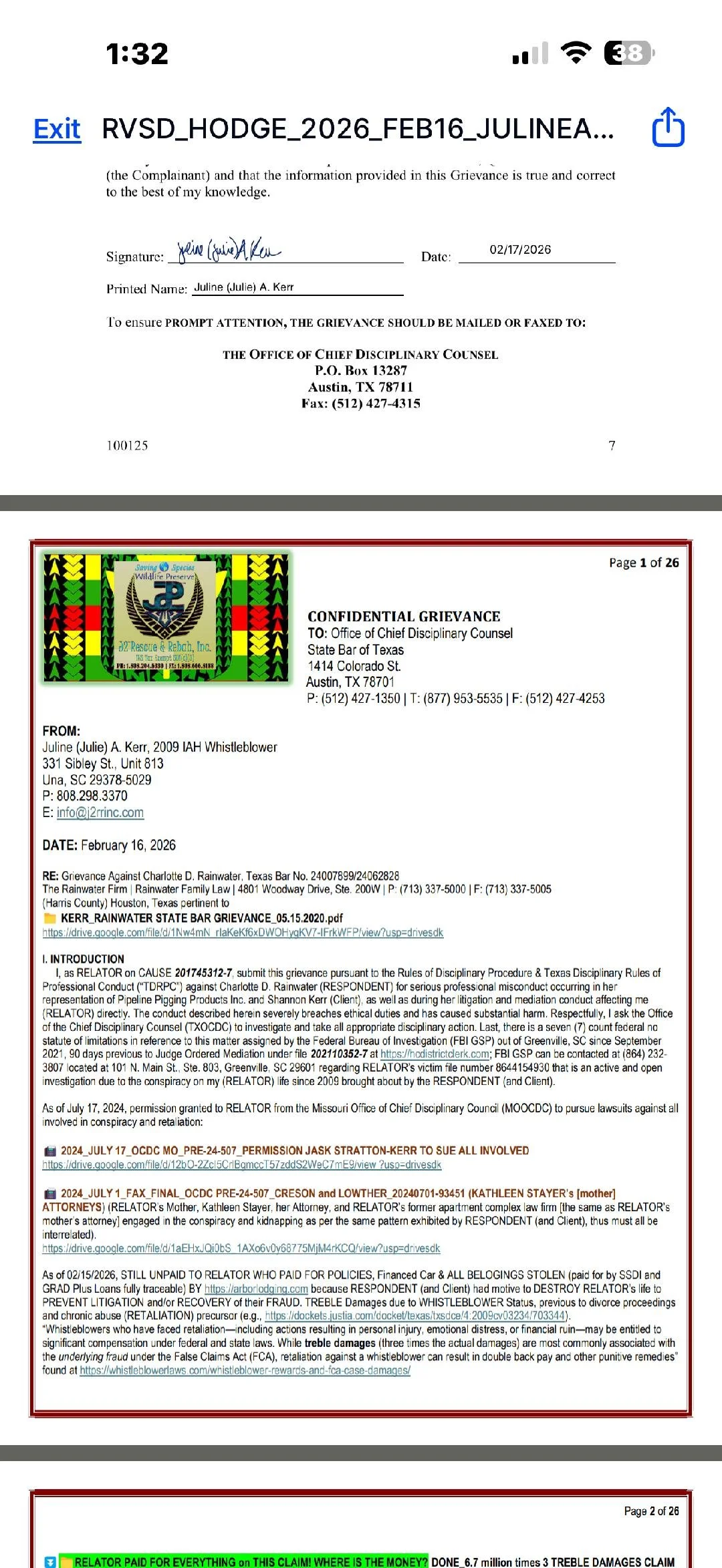 January 2024 | Manufactured CRISES &amp; Medical Idiocy Ignoring Injuries of a Protected 2009 IAH Whistleblower over an EPA $3.5 Billion Technology Grant | Spartanburg, SC