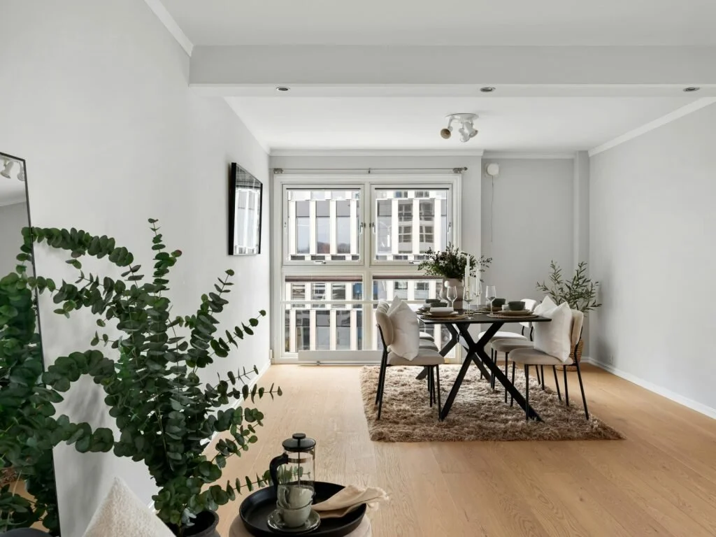 condo interior dining room in Boston