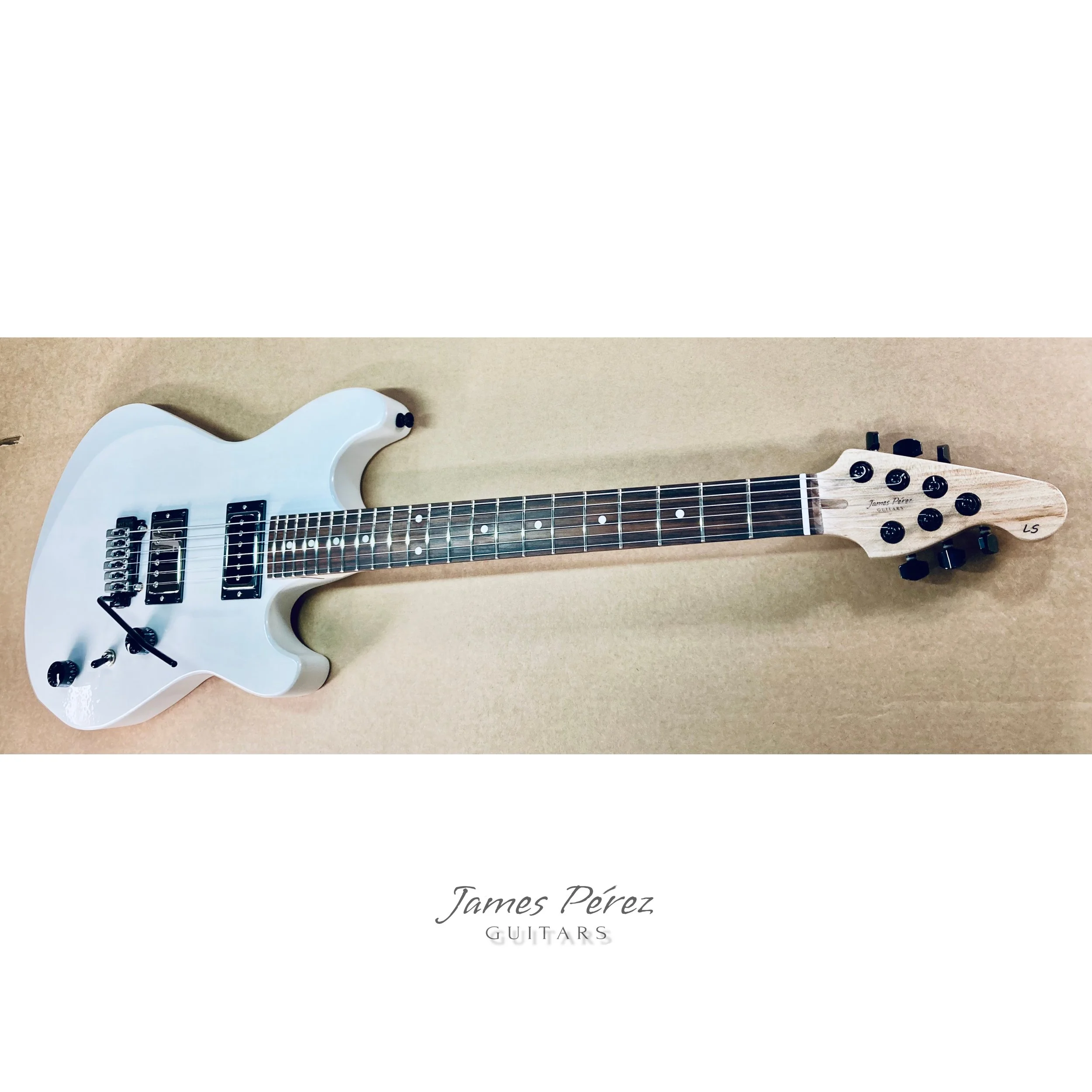 Metallic White Guitar - LS - James Perez Guitars - IMG_4739.jpg