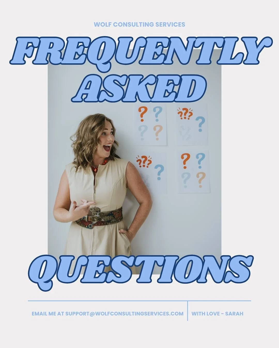 Swipe through this post to learn more about how we can work together! 
👋 🧡  I&rsquo;ve worked with so many different types of businesses and can&rsquo;t wait to learn more about yours.
Wolf Consulting gives you high-level operational support at a p