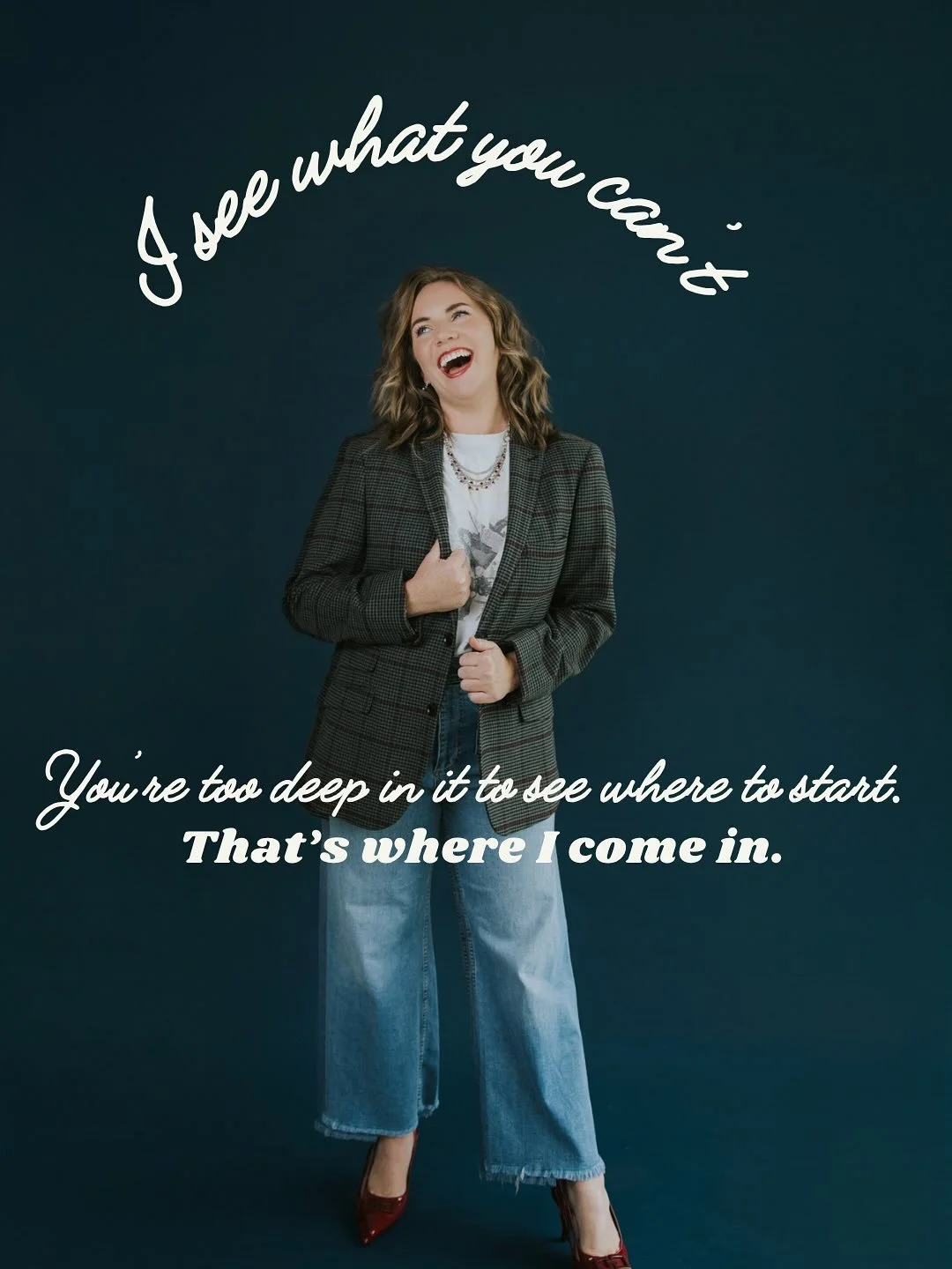 I see what you can&rsquo;t. You&rsquo;re so deep in the weeds with all of your ideas that you can&rsquo;t seem to get a single thing checked off the list.

That&rsquo;s where I come in! 

A trusted partner who can take your big vision and break it do